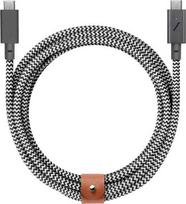 Native Union kabelis su dirželiu C-C PRO 2.4m 240W, zebros raštas