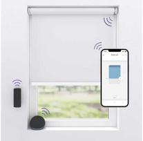 „MotionBlinds“ belaidės elektrinės tamsinančios roleto užuolaidos, 120 x 190 cm – baltos