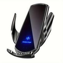 Telefono laikiklis Automobilinis belaidis kroviklis navigacijai, Juoda