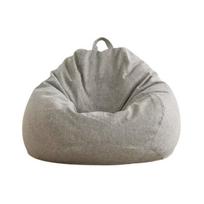 AD.CON Beanbag su ECO užpildu Puff Relax fotelis Sėdynės pagalvėlė Grindų pagalvėlė Bean bag 90x110x50cm 250L Šviesiai pilka, L