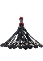 Botagas Hidden Desire Leather Cat-o-Nine Whip, juodas