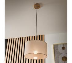 BRILAGI - LED Pakabinamas sietynas ANTHONY 1xE27/60W/230V ąžuolas/smėlio spalva
