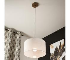 Brilagi - LED Pakabinamas šviestuvas ANTHONY 1xE27/60W/230V ąžuolas/riešutas/balta