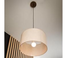 Brilagi - LED Pakabinamas šviestuvas ANTHONY 1xE27/60W/230V ąžuolas/riešutas