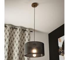 Brilagi - LED Pakabinamas šviestuvas ANTHONY 1xE27/60W/230V ąžuolas/juoda