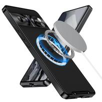 Magnetinis dėklas Google Pixel 8 Pro Aliuminio lydinio Metalinis buferis dėklams Pixel 7 7A 6 Belaidžio įkroviklio apsauginis dangtelis For Pixel 7 juoda