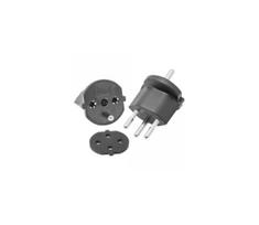 Fiksuotas adapteris Šveicarijai SCHUKO/J 230V IP44 juodas