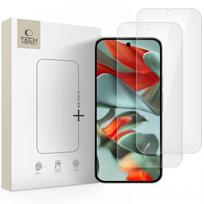 Apsauginis stiklas juodais krašteliais "Tech-Protect Glass Fit+" (2-vnt.) telefonui Google Pixel 9 / 9 Pro / 10 / 10 Pro