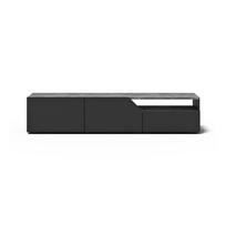 TV spintelė juodos spalvos su betono dekoru 180x38 cm Verone – TemaHome
