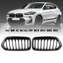 Blizgus juodas priekinio buferio grotelių apvadas tinka BMW X2 serijos F39 2018-2021