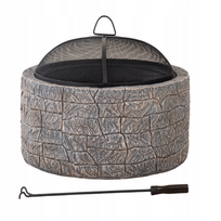 Lauko, sodo laužavietė aukštos kokybės - betono imitacija 66cm.