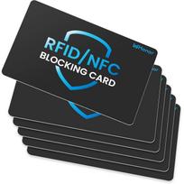 RFID blokavimo kortelių rinkinys 6 vnt., Banko debeto, kredito kortelių apsauga, Apsauga nuo vagystės, bekontaktinis NFC blokatorius, Visos piniginės apsauga