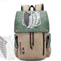 Anime Attack on Titan Boy's Backpack gifts Cartoon Canvas School Bag  Female Male Bagpack Plecak Laptop Travel Outdoor Mochilas