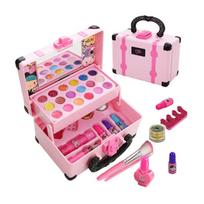 Vaikų Pretend Play Makiažo žaislas, imituojantis kosmetikos rinkinys, saugus Netoksiški lūpų dažai, akių šešėliai, žaidimų nameliai, žaislai mergaitėms, vaikams