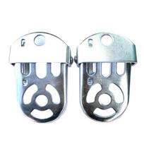 1 Pair Bike Foot Peg Strong Loading Folding Steel Anti-rust Bike Foot Footrest Pedal for MTB sidabras