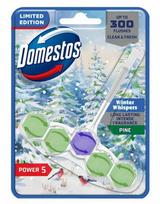 WC valiklis-gaiviklis DOMESTOS Power 5 Winter Whispers Pine, 50 g