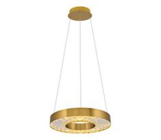 Pakabinama LED liustra ant troselio JESI LED/35W/230V 3000K skersm. 40 cm bronzinė