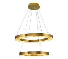 LED liustra ant laido JESI LED/140W/230V 3000K skersmuo 100 cm bronzinė