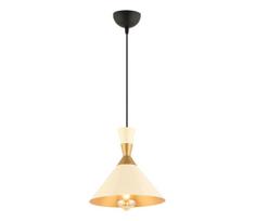 Pakabinama liustra MONZA 1xE27/40W/230V Ø 25 cm kreminė/auksinė