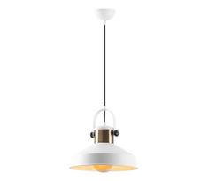 Pakabinamas šviestuvas su laidu DODO 1xE27/40W/230V baltas/bronzinis