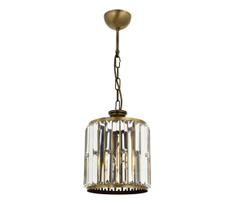 Pakabinamas šviestuvas ant grandinės CRYSTALLINE 1xE27/6W/230V, bronzos spalvos