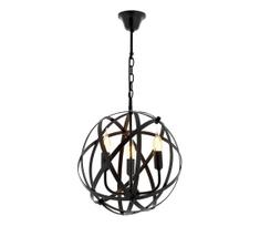 Pakabinamas šviestuvas ant grandinės IRONBALL 3xE27/40W/230V juodas