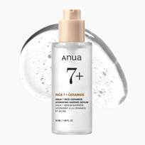 Drėkinantis, barjerą stiprinantis serumas „Rice Ceramide 7 Hydrating Barrier Serum“, Anua, 50 ml