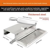 Nerūdijančio plieno daugiafunkcinis mėsos ir kaulų pjaustytuvas virtuvei, kiaulės kojoms, avienai, žolelėms small size hay cutter