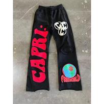 ZYLLO Y2k High Waist Sports Pants Gothic Retro Letter Trousers Men Loose Casual Versatile Wide Leg Pants Women S raudona