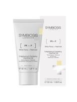 SYMBIOSIS Šviesinamasis ir šveičiamasis valomasis veido gelis su baltojo bijūno ekstraktu, 50 ml