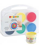 Dažai piešimui pirštais PRIMO, 6 spalvų x 100 g
