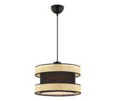 Pakabinamas šviestuvas ant laido HALO 1xE27/60W/230V juoda/smėlinė