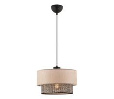 Liustras ant laido ECHO 1xE27/60W/230V, smėlinis/pilkas