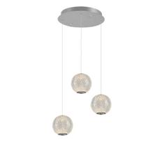 LED pakabinamas šviestuvas ant laido CREMONA 3xLED/5W/230V 3000K matinis chromas
