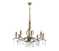 Liustra ant grandinės CLASSIC 8xE14/40W/230V bronzinė