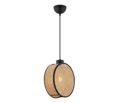 Pakabinamas šviestuvas ant laido DRUM 1xE27/60W/230V ruda/juoda