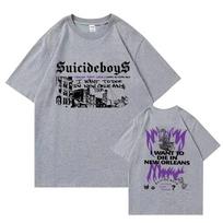 Laisvalaikio džemperis Suicideboys G59 marškinėliai vyrams mada noriu mirti Naujajame Orleane muzikos albumas hip hopo marškinėliai Harajuku marškinėliai viršus 4XL gray