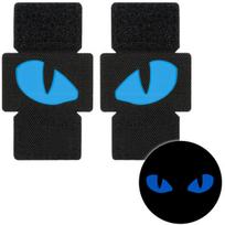 Švytinti tamsoje emblema M-Tac „Katinų akys“ LC pora, juoda/mėlyna