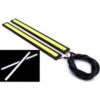 DRL COB LED žibintai 2x 650lm 12V dienos metu