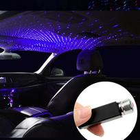 Star projektorius automobiliui USB LED mėlyna dekoratyvinė šviesa