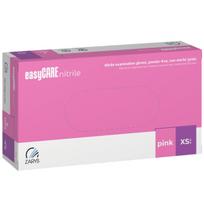 EasyCARE vienkartinės nitrilo pirštinės, be miltelių, nesterilios, rožinės, XS dydis, 100vnt.