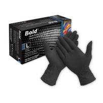 Vienkartinės pirštinės Aurelia Bold, juodos, M, 100 vnt., M