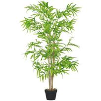 Dirbtinis bambukas, dirbtinis augalas, dekoratyvinis augalas su vazonu, dirbtinis medis, medžio dekoracija, 150 cm