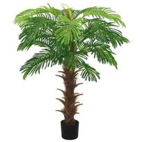 Dirbtinis paprastasis cikas su vazonu, žalias, 140 cm, žalia