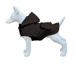 Freedog Pocket juoda striukė nuo lietaus šunims 35cm
