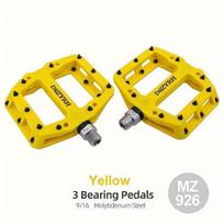 Kalnų dviračių pedalai su guoliais,  MZ926 Geltona