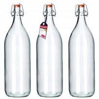 Stikliniai buteliai su kamščiu, 2 l, 3 vnt.