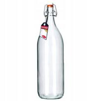 Stiklinis butelis su kamščiu, 2 l.