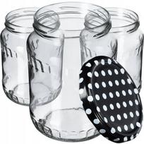 24x Stiklainiai 720 ml Stikliniai Stiklainiai Agurkai Honey Weki