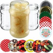 10 x konservavimo stiklainių 315 ml medaus uogienės + dangteliai Fi66